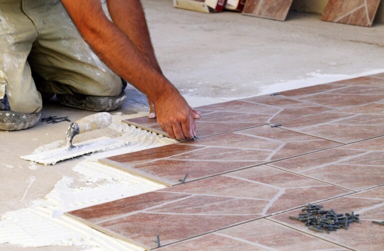 How to Prepare and Install the Herringbone Tiles